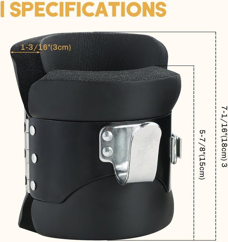 weyleity Anti Gravity Boots Inversion Hang Up Boots | Inversion Boots Gravity Compression Relief Exercise Recovery with 2 Gravity Hook - Image 3