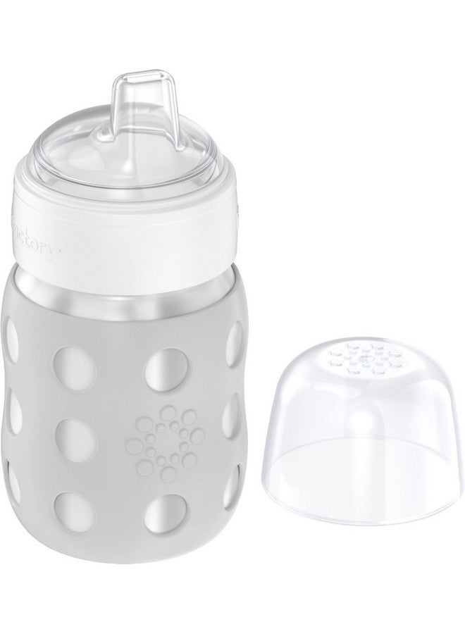 lifefactory 8Ounce Stainlesssteel Vacuuminsulated Wideneck Baby Bottle With Sippy Nipple Stone Gray Ls2251Wcg4 - Image 3