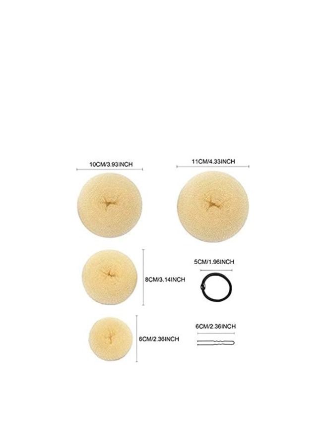 أوريتي صانع الكعك oriti صانع الكعك شعر المراهقين صانع الكعك نمط الحلقة مجموعة صانع الكعك مع 5 أشرطة 20 دبابيس بوبي 7 كعك تسريحة الشعر شينيون بيج - Image 4