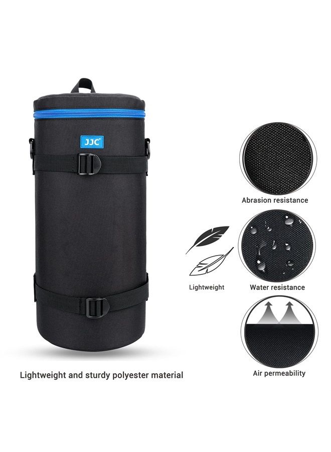 JJC Deluxe Lens Case Pouch for Sony FE 200-600mm Lens with Teleconverter and Other Lenses Below 5.5" x 14.6"(D x L), Foam Cushion Interior for Better Protection, Anti-Shock, Water-Resistant & Portable  - Image 2