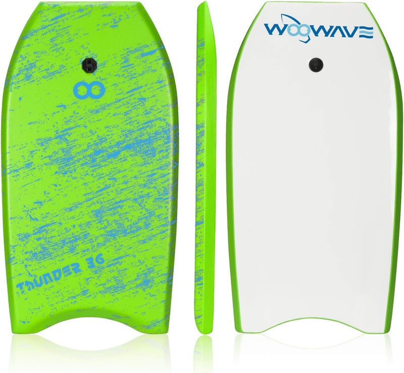 WOOWAVE لوح ركوب الأمواج 33 بوصة / 36 بوصة / 41 بوصة خفيف الوزن للغاية مع حزام معصم ملتوي، روابط زعانف السباحة، نواة EPS وقاع أملس، مثالي لركوب الأمواج للأطفال والمراهقين والبالغين - Image 4