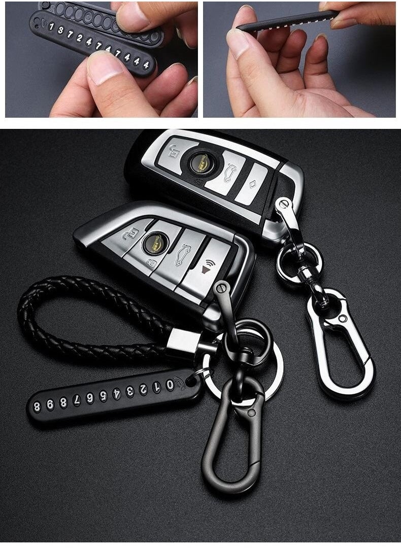 An Anti Lost Key Chain With An Attached Ribbon On Which You Place Your Phone Number Useful So That Your Key Is Not Lost Again