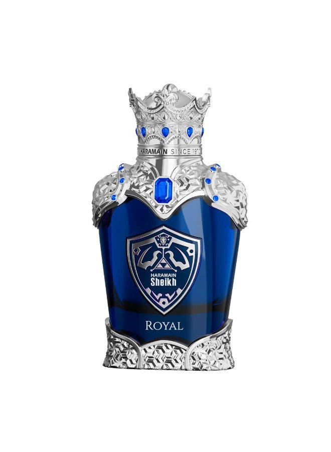 الحرمين شيخ رويال 100 مل مستخلص عطر | عطر شرقي خشبي حار للجنسين | اللافندر والبرغموت والقرفة والمسك والفانيليا يدوم طويلاً - Image 3