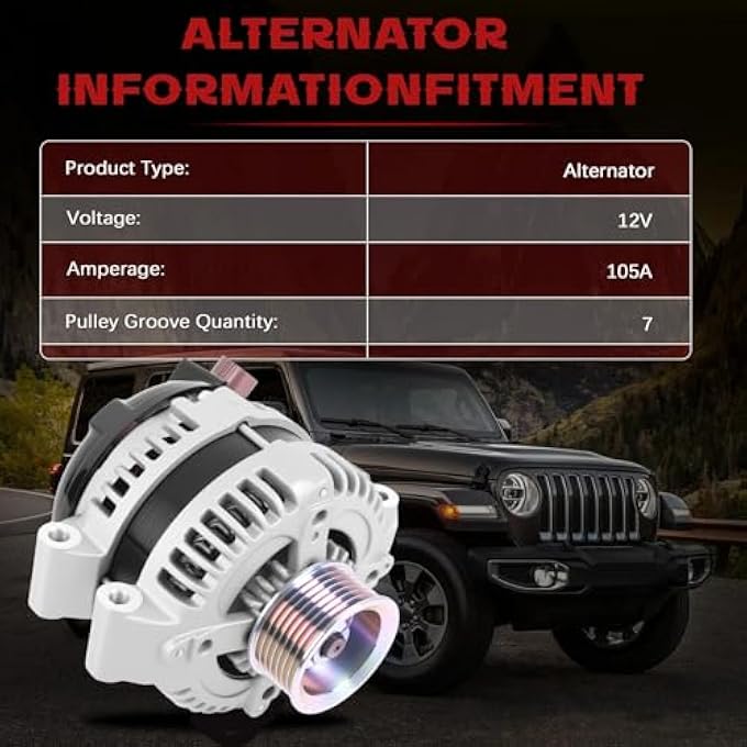 yeedaky 13980 New Alternator Fits for Honda Accord CR-V Element Acura TSX 2.0L 2.4L 12V 2003~2011 Automotive Replacement Part - Image 3