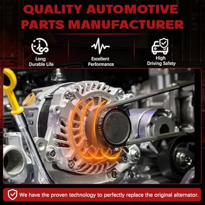 yeedaky 13980 New Alternator Fits for Honda Accord CR-V Element Acura TSX 2.0L 2.4L 12V 2003~2011 Automotive Replacement Part - Image 4