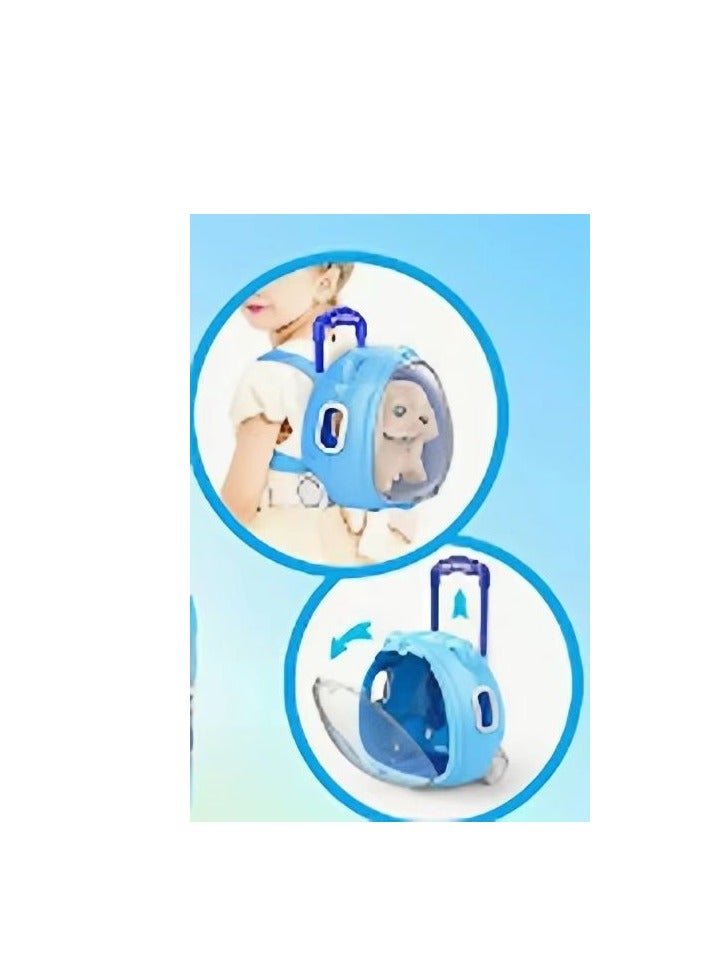 FLYHSO Cute pet dog with dog cage, walking call, electronic toys, interactive birthday gift for children, baby, Teddy - Image 5