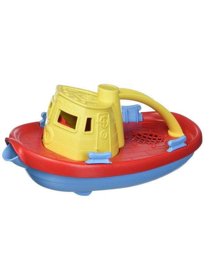 Green Toys Tug Boat Yellow - CB2 - Image 1