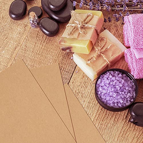 FEPITO 60 Sheets Kraft Paper 8.5 x 11 Inches Brown Paper Letter Size Craft Paper Sheets for Printing Labels DIY Arts and Craft - Image 5