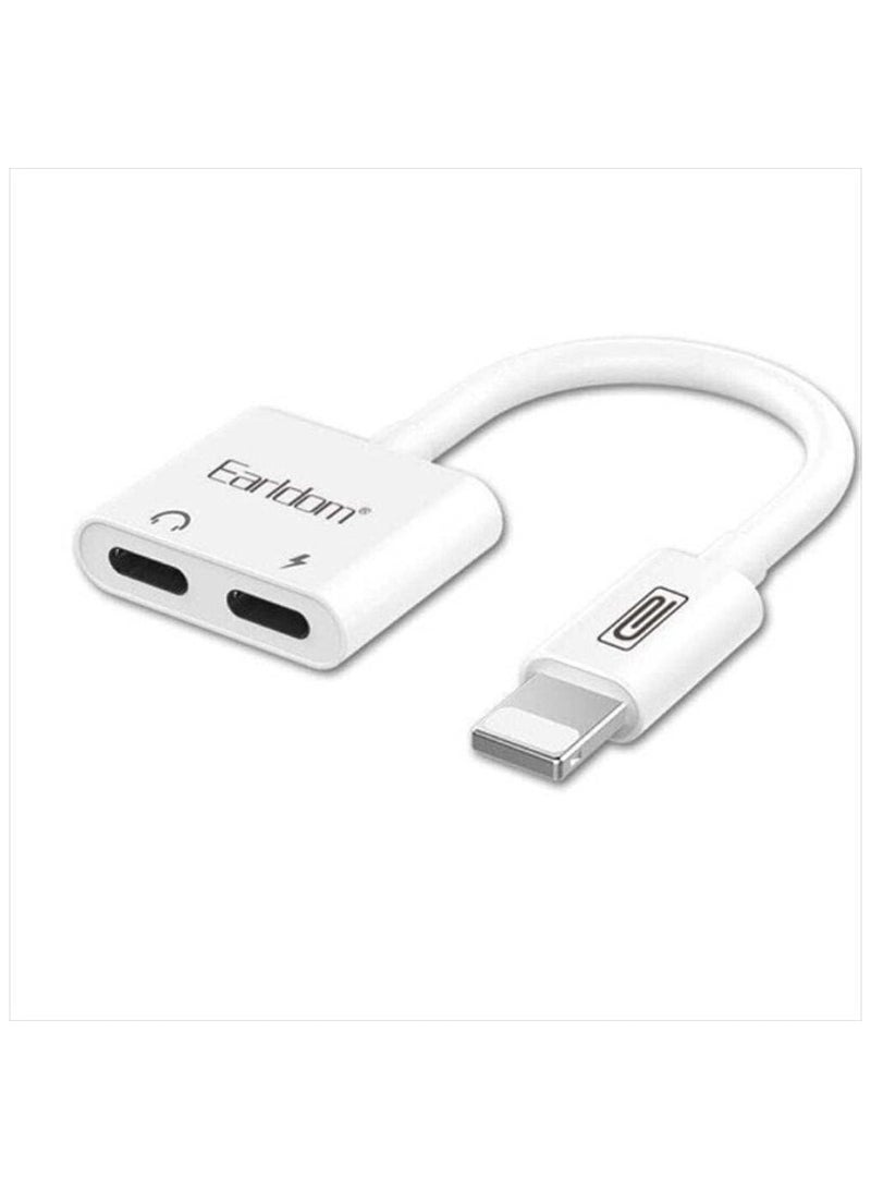 Earldom ET-OT33 2-In-1 Audio Adapter And Splitter Support Charging Music Call And Volume Control - Image 1