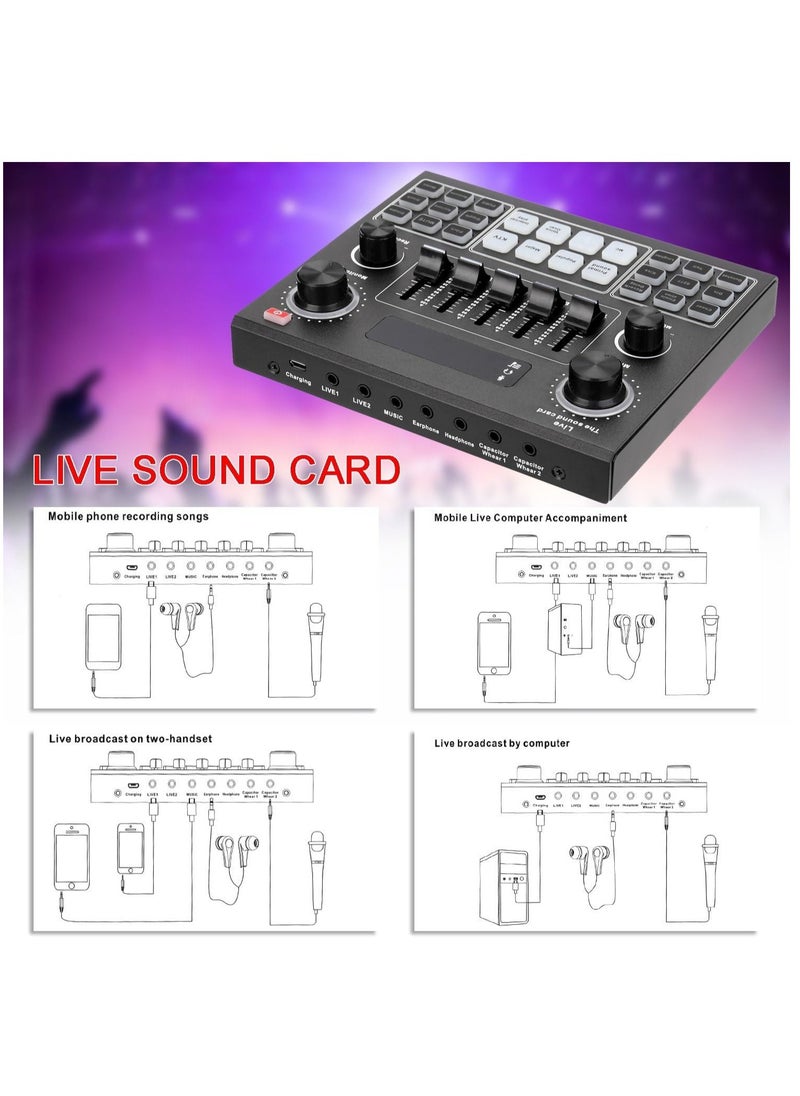 ELTRAZONE - Elite V9 Sound Card & BM800 Pro Microphone Bundle for Advanced Broadcasting - Image 1