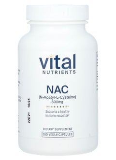 Vital Nutrients NAC 600 mg 100 Vegan Capsules 