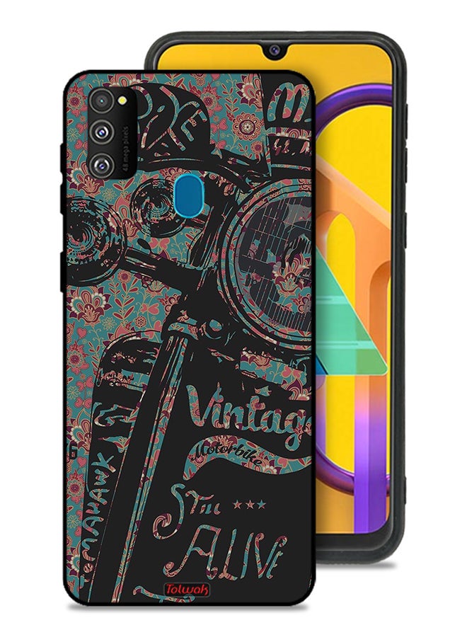Tolwak Samsung Galaxy M30s Protective Case Cover Vintage Motorbike - Image 1