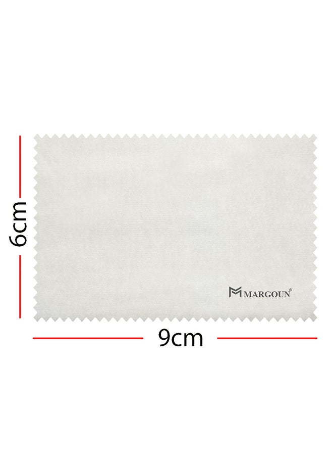MARGOUN 36 Pack Of Microfiber Cleaning Cloth Premium Cloth for Glasses Lens Screens & More Multicolour 6cm X 9cm Black and Milky2 - Image 3