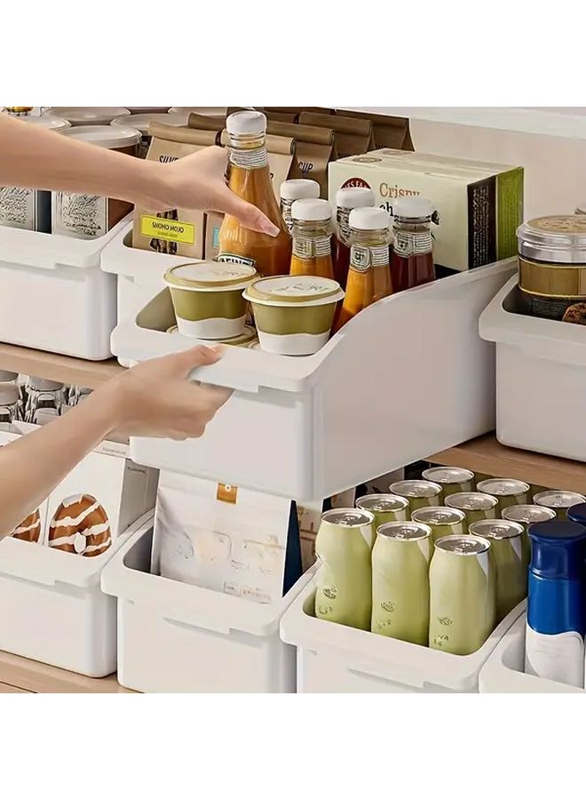 4PCS Large Plastic Storage Bins Multi Purpose Kitchen Refrigerator Drawers Organizers - Image 5