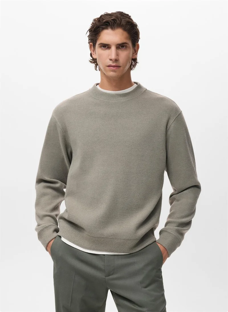Mango Man Regular-fit knitted sweatshirt