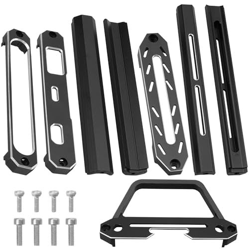 Share Goo ShareGoo Metal Transmitter Screen Protector Frame Holder Base Bracket Protective Compatible with Flysky Noble NB4 Transmitter Remote Control Black - Image 5