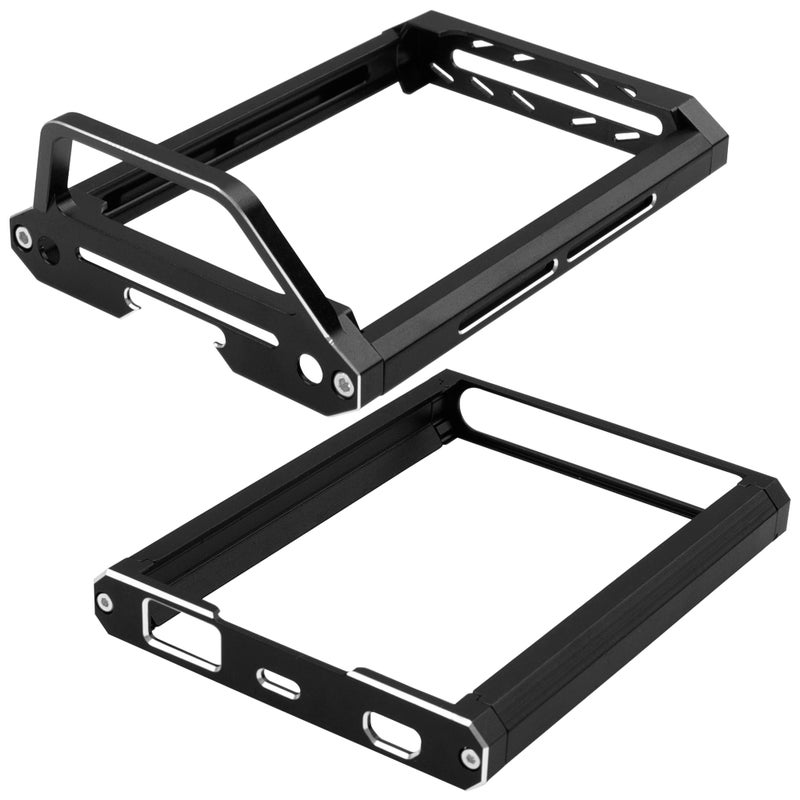Share Goo ShareGoo Metal Transmitter Screen Protector Frame Holder Base Bracket Protective Compatible with Flysky Noble NB4 Transmitter Remote Control Black - Image 3