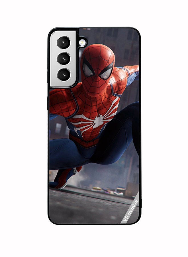 VR CREATIVE Protective Case Cover For Samsung Galaxy S22 Plus 5G Spiderman Design Multicolour - Image 1