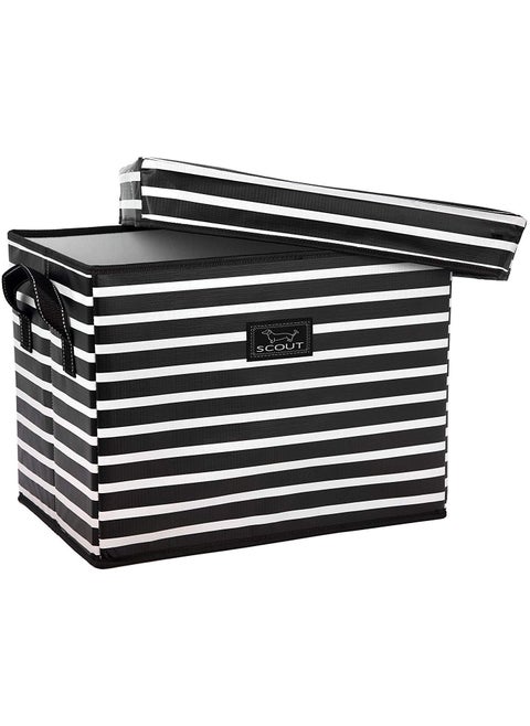 SCOUT Rump Roost MED  Medium Lidded Storage Bin with Handles Collapsible Stackable Doubles as Seat or Table Holds 80 Lbs