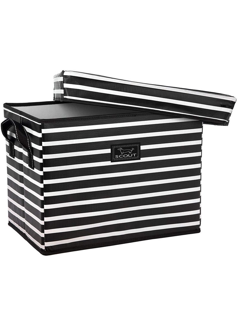 SCOUT Rump Roost MED  Medium Lidded Storage Bin with Handles Collapsible Stackable Doubles as Seat or Table Holds 80 Lbs