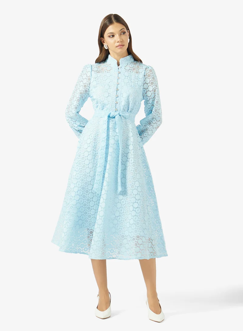 ايلا Lace Belted Dress