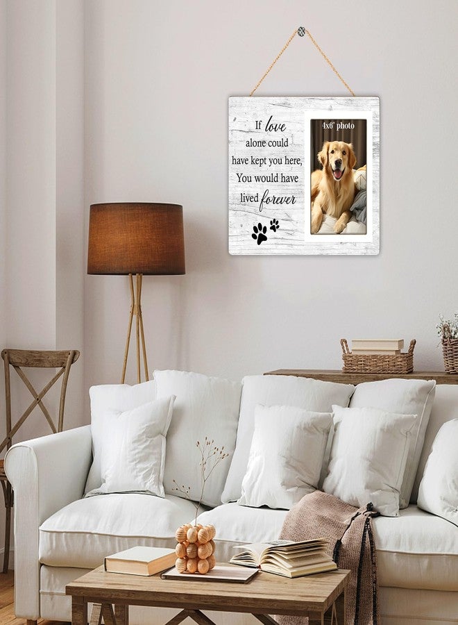 Itsoly Dog Memorial Picture Frame, Pet Sentiment Memorial Gifts for Loss of Dog, Pet Picture Frames Memorial, If Love Could Have Kept You Here You Would Have Lived Foreve, 4x6 Photo12P92 - Image 5