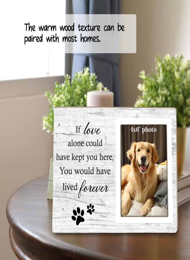 Itsoly Dog Memorial Picture Frame, Pet Sentiment Memorial Gifts for Loss of Dog, Pet Picture Frames Memorial, If Love Could Have Kept You Here You Would Have Lived Foreve, 4x6 Photo12P92 - Image 3