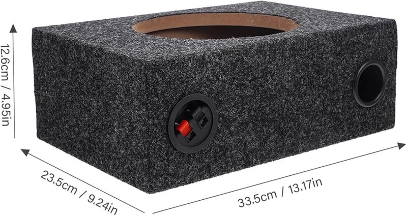 صندوق ساب ووفر مغطى بالسجاد، خفيف الوزن، قابل للتركيب في مقصورة السائق المفردة، ترقية DIY لتحسين صوت السيارة - Image 3