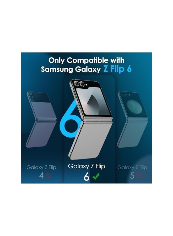 Jetech Front Screen Protector for Galaxy Z Flip 6, Tempered Glass Film with Easy Installation Tool, Case-Friendly, HD Clear, 3-Pack - Image 2