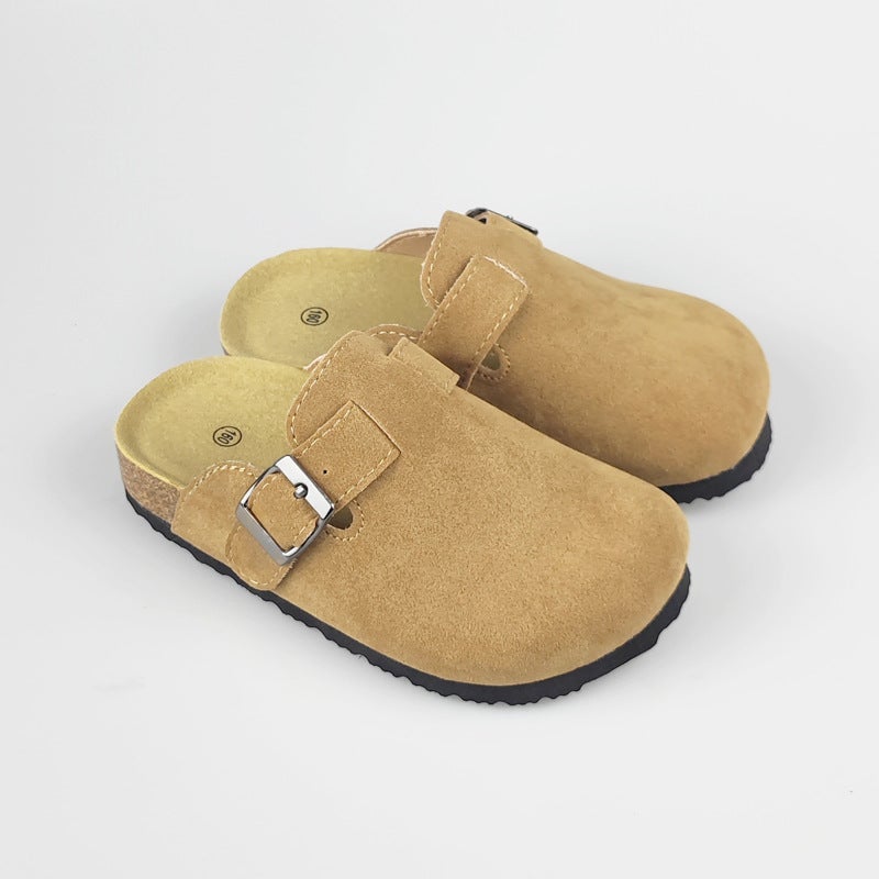 Children'S Birkenstock Shoes 2025 Baby Half Pack Cork Shoes Retro Baotou Slippers Fashionable And Easiest For Match Shoes - Image 2