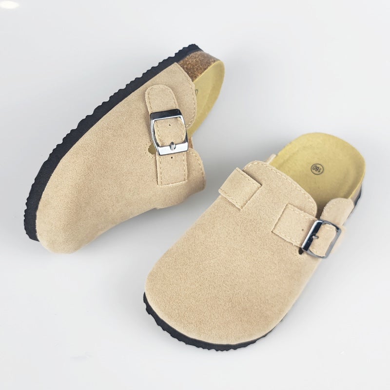 Children'S Birkenstock Shoes 2025 Baby Half Pack Cork Shoes Retro Baotou Slippers Fashionable And Easiest For Match Shoes - Image 3