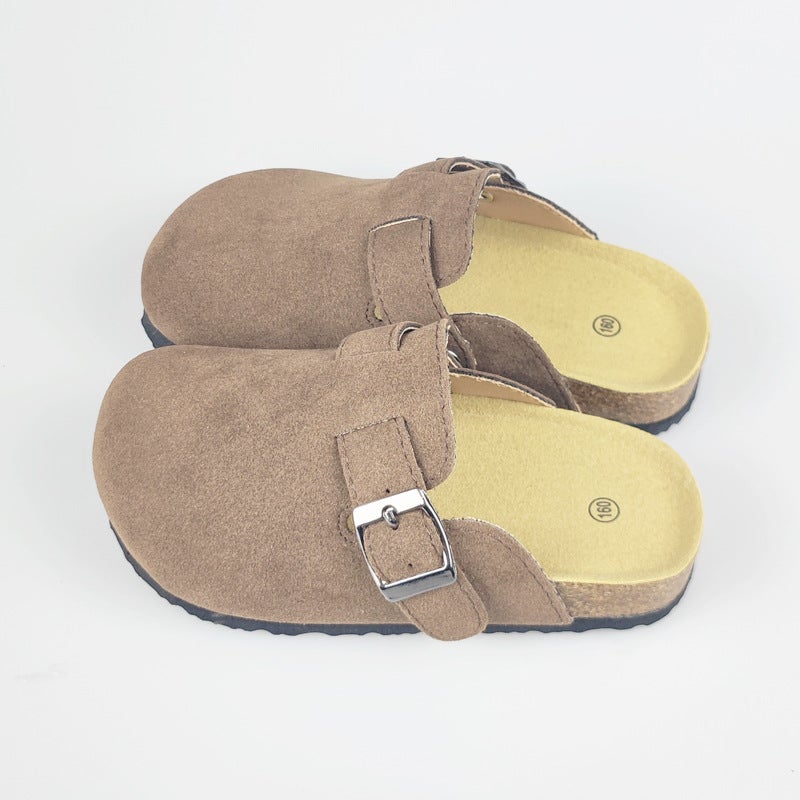 Children'S Birkenstock Shoes 2025 Baby Half Pack Cork Shoes Retro Baotou Slippers Fashionable And Easiest For Match Shoes - Image 1