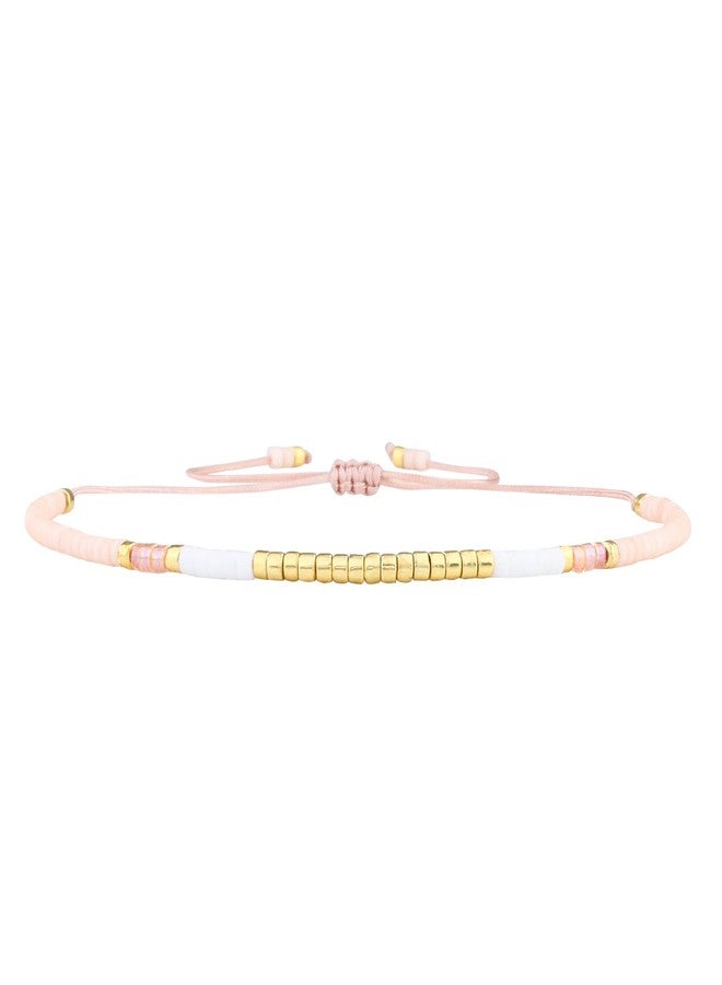 KELITCH BOHO Shell Beaded Strand Bracelets Thin Rope Stack Wrap Bracelets Women Fashion Handmade Friendship Bracelets (35B) - Image 1