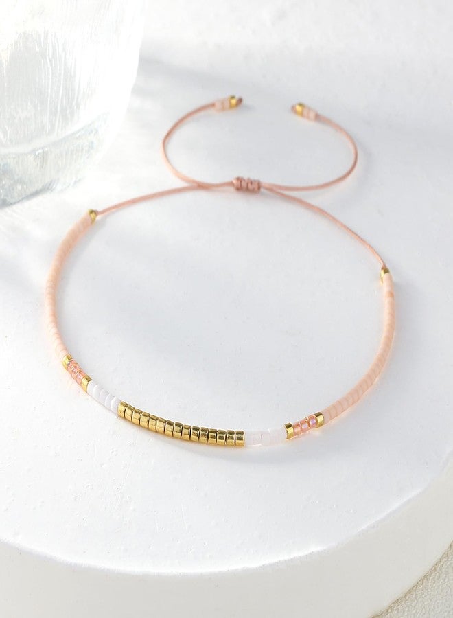 KELITCH BOHO Shell Beaded Strand Bracelets Thin Rope Stack Wrap Bracelets Women Fashion Handmade Friendship Bracelets (35B) - Image 4
