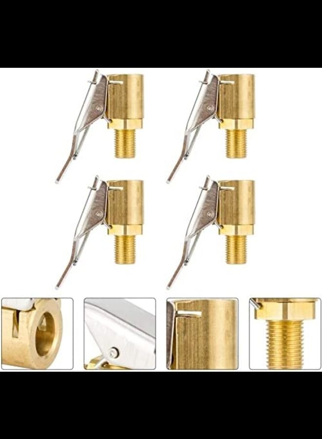 عباسلي 4 قطع قفل تدفق مغلق شديد التحمل على ظرف الإطارات مع مشبك - Image 2