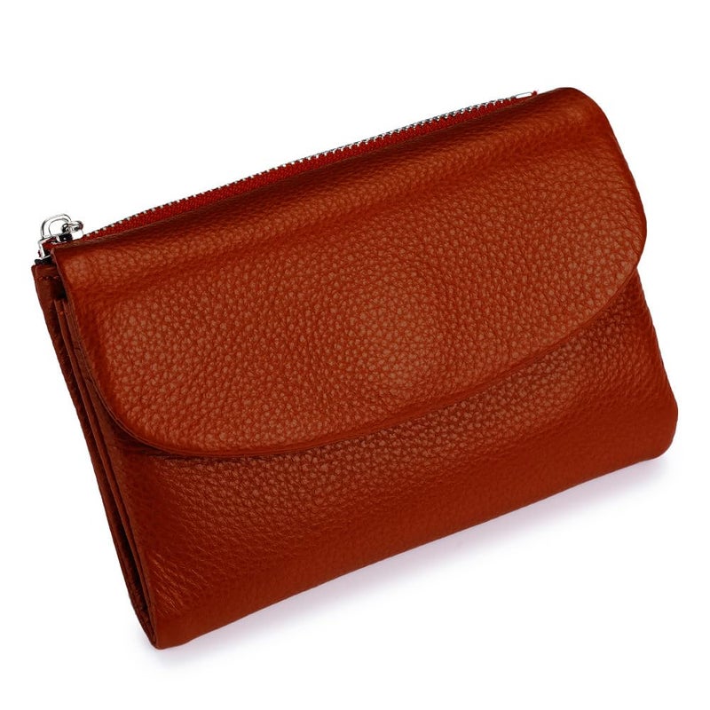Genuine Leather Pebble Wallet For Women And Men Coin Card Holder Color 1 - Image 2