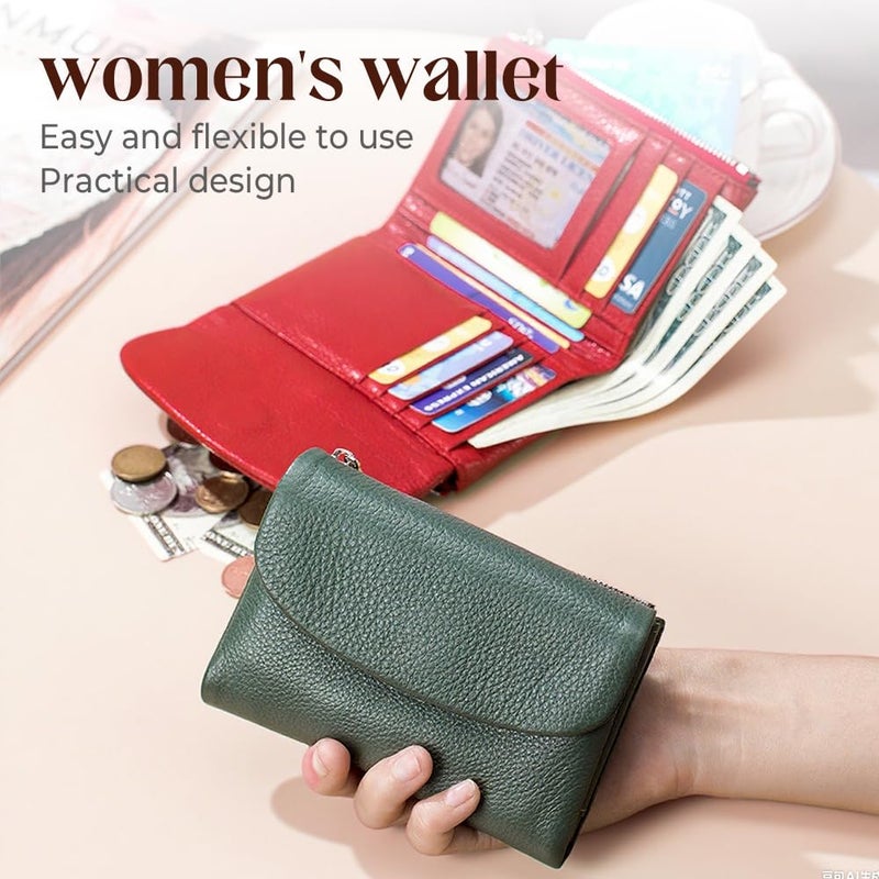 Genuine Leather Pebble Wallet For Women And Men Coin Card Holder Color 1 - Image 3