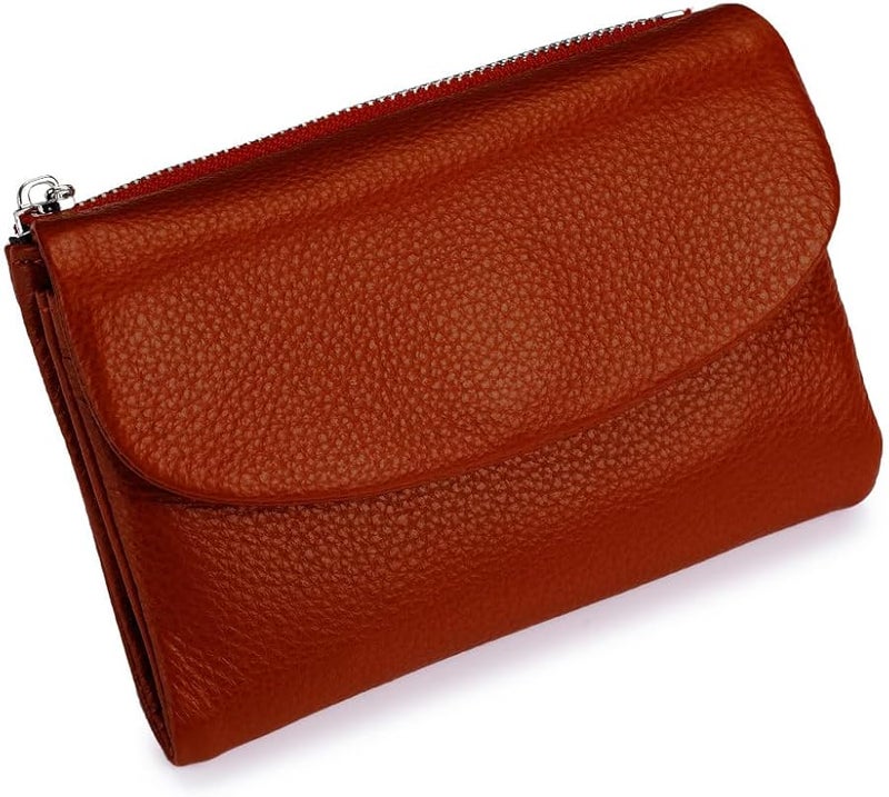 Genuine Leather Pebble Wallet For Women And Men Coin Card Holder Color 1 - Image 1