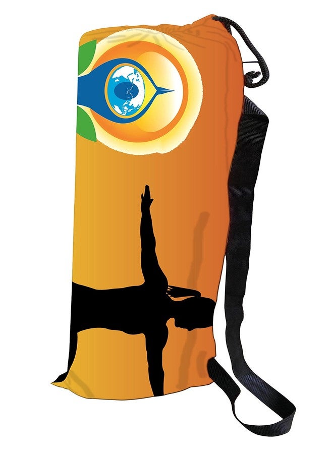 Active Elements Breathable Fabric & Printed Yoga mat Cover/Bag for 3 or 4 mm Standard Size. Yoga Cover Flat : 7 x 26 inch - Image 1