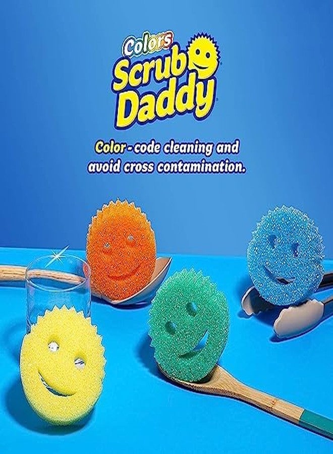 Scrub Daddy 8 Sponge Set, Colors, Scratch-Free Sponges for Dishes & Home, Odor Resistant Scrubbers, Soft in Warm Water Firm in Cool, Deep Cleaning, Dishwasher Safe, Multi-use Functional Ergonomic, 8ct - Image 5