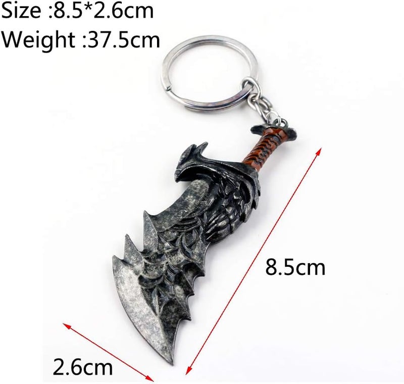 God of War Keychain Set - Leviathan Axe & Blades of Chaos Metal Keychains - Image 3