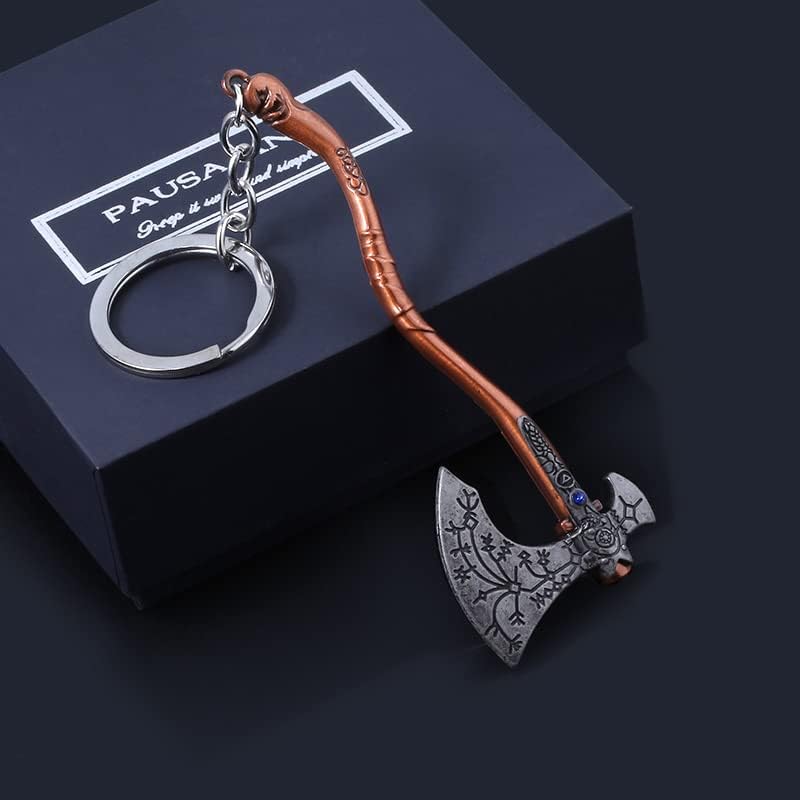 God of War Keychain Set - Leviathan Axe & Blades of Chaos Metal Keychains - Image 5