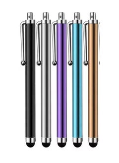 Touch Pen for All Touch Screens, Set of 5 Touch Pens, a set of five lightweight and small-sized touch stylus pens, touch stylus pen, touch pen, iPhone pen, stylus pen suitable for tablets, iPhones, and Samsung devices, a set of lightweight and small-sized pens, random colors.