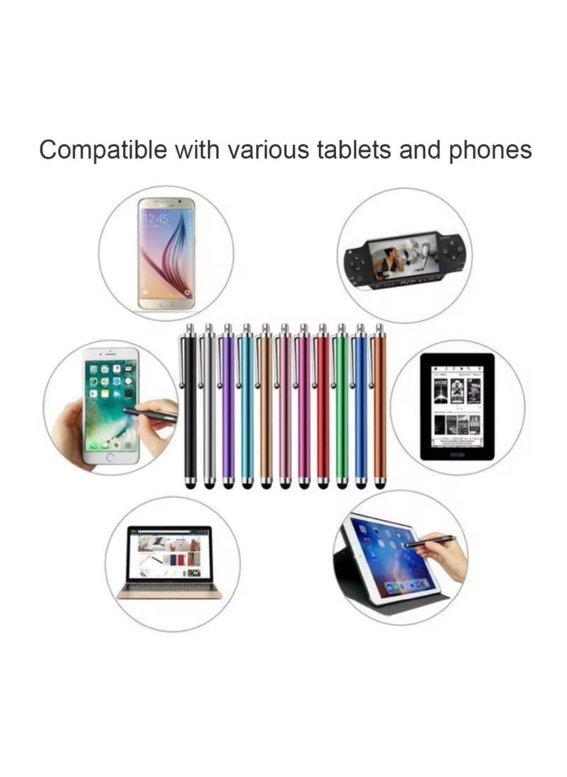 Generic - Touch Pen for All Touch Screens, Set of 5 Touch Pens, a set of five lightweight and small-sized touch stylus pens, touch stylus pen, touch pen, iPhone pen, stylus pen suitable for tablets, iPhones, and Samsung devices, a set of lightweight and small-sized pens, random colors. - Image 1
