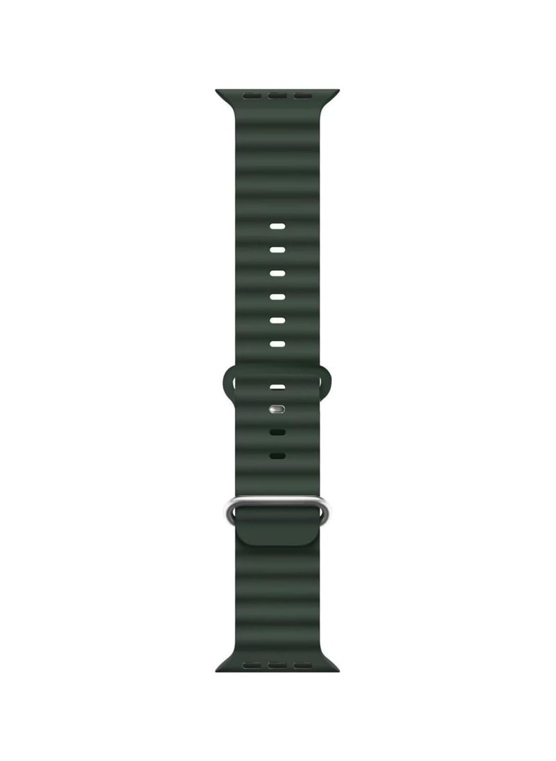 Generic - Ocean Silicon Rubber Strap For Apple Watch Ultra 49mm 45mm 44mm And 42mm - Image 1