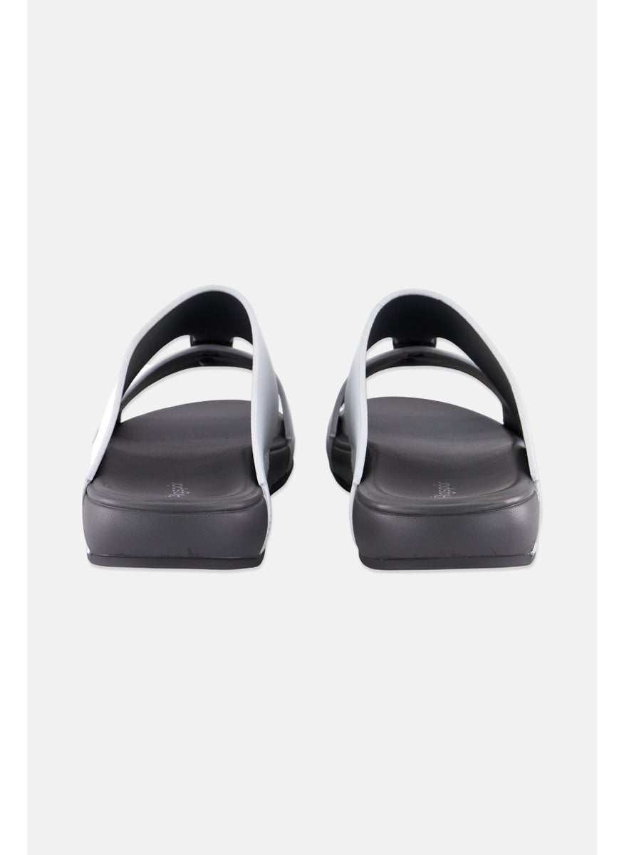 Algspar Men 2 Strap Slip On Arabic Sandals, Light Grey  - Image 2