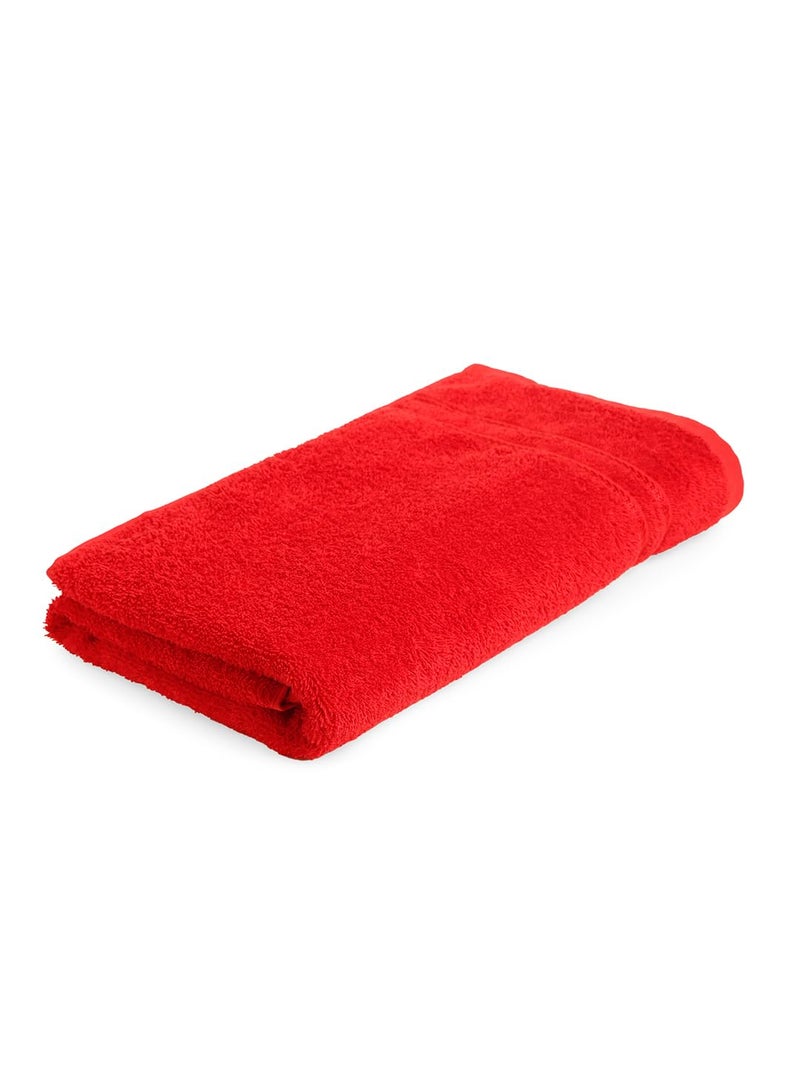 Welspun 100% Cotton Quick Dry Bath Towel | High Absorbency Super Soft, Fast Drying Towels for Bath | 380 GSM Large Size 1 Piece Bath Towel for Men and Women | Sized 70cm X 150cm Red - Image 2