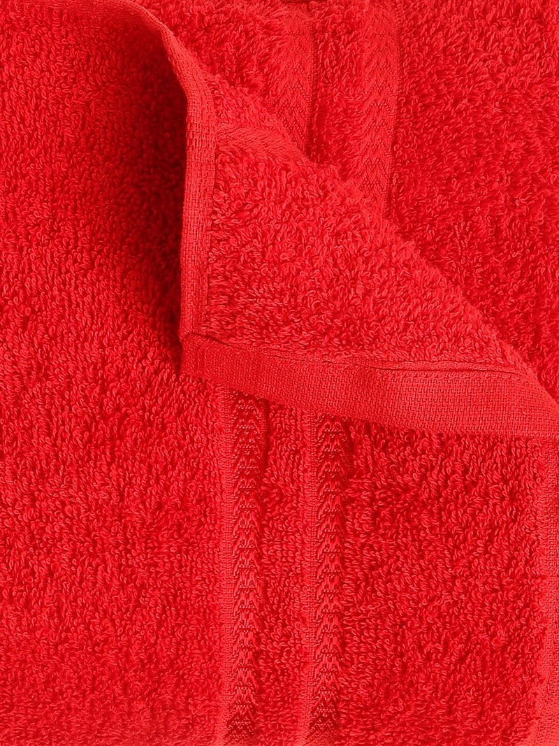 Welspun 100% Cotton Quick Dry Bath Towel | High Absorbency Super Soft, Fast Drying Towels for Bath | 380 GSM Large Size 1 Piece Bath Towel for Men and Women | Sized 70cm X 150cm Red - Image 3