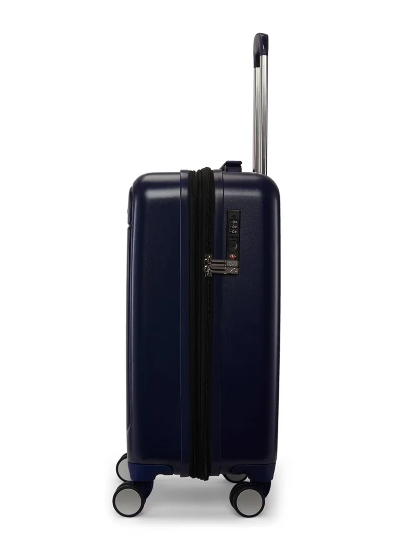 CALVIN KLEIN MIDNIGHT NAVY Calvin Klein In Stereo Hardside Luggage on Wheels for Unisex | Ultra Lightweight ABS with 4 Spinner Wheels|Color Midnight Navy  | Best Price UAE