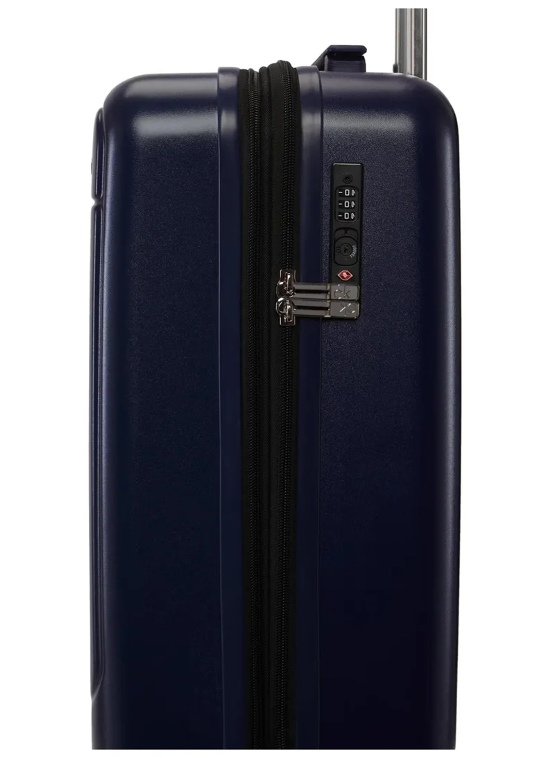 CALVIN KLEIN MIDNIGHT NAVY Calvin Klein In Stereo Hardside Luggage on Wheels for Unisex | Ultra Lightweight ABS with 4 Spinner Wheels|Color Midnight Navy  | Best Price UAE